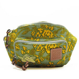Loewe Paulas canvas waist bag Khaki Green yellow